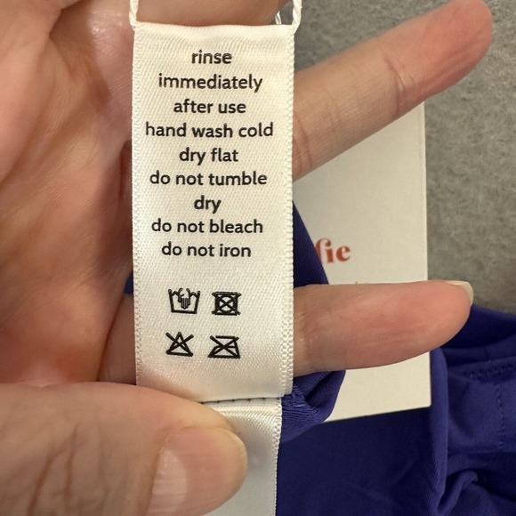 Andie The Samoa One Piece Bathing Suit Women Sz Medium Lapis Blue Cut Out NWT - Picture 15 of 16